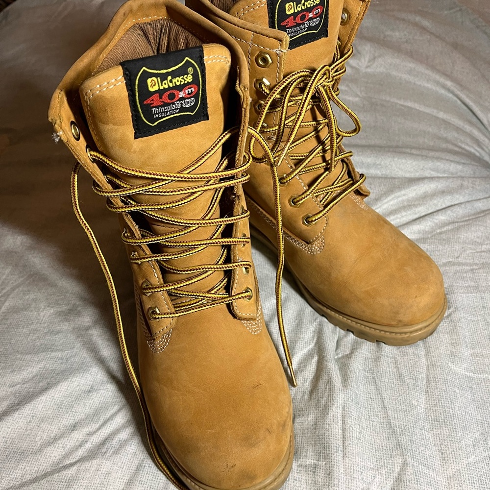 LaCrosse Tan Leather Work Boots